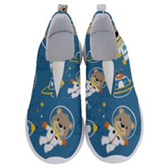 Seamless-pattern-funny-astronaut-outer-space-transportation No Lace Lightweight Shoes by Simbadda