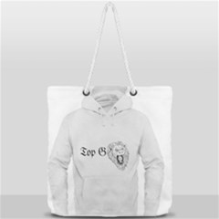 (2)dx Hoodie  Full Print Rope Handle Tote (large) by Alldesigners