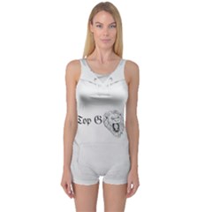(2)dx Hoodie One Piece Boyleg Swimsuit by Alldesigners