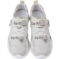 (2)dx Hoodie Men s Velcro Strap Shoes by Alldesigners