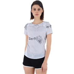 (2)dx Hoodie Back Cut Out Sport Tee by Alldesigners