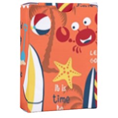 Seamless Pattern Vector Beach Holiday Theme Set Playing Cards Single Design (rectangle) With Custom Box by Simbadda