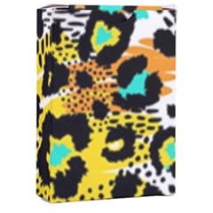 Seamless Leopard Wild Pattern Animal Print Playing Cards Single Design (rectangle) With Custom Box by Simbadda