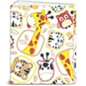 Vector Seamless Pattern Nice Animals Cartoon 8  x 10  Softcover Notebook View2