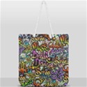 Graffiti Word Seamless Pattern Full Print Rope Handle Tote (Large) View2