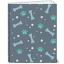 Bons Foot Prints Pattern Background 8  x 10  Hardcover Notebook View1