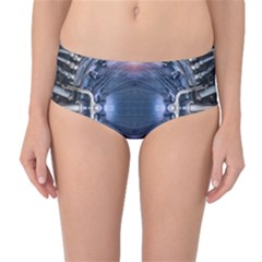 We Are The Future Mid-waist Bikini Bottoms by dflcprintsclothing