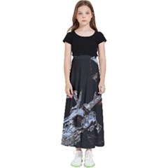 Deer Skull Kids  Flared Maxi Skirt by MonfreyCavalier