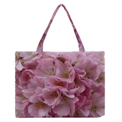 Cherry-blossoms Zipper Medium Tote Bag by Excel