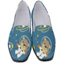 Seamless-pattern-funny-astronaut-outer-space-transportation Women s Classic Loafer Heels View1