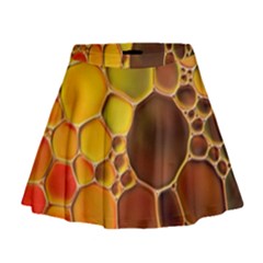 Abstract Oil Painting Mini Flare Skirt by Excel