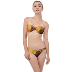 Abstract Oil Painting Classic Bandeau Bikini Set by Excel