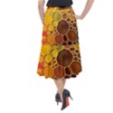 Abstract Oil Painting Midi Mermaid Skirt View2