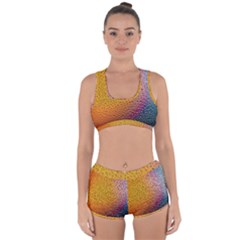 Rain Drop Abstract Design Racerback Boyleg Bikini Set by Excel