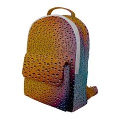 Rain Drop Abstract Design Flap Pocket Backpack (large) by Excel