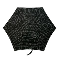 Math-equations-formulas-pattern Mini Folding Umbrellas by Simbadda