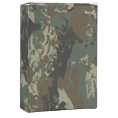 Camouflage-splatters-background Playing Cards Single Design (rectangle) With Custom Box by Simbadda