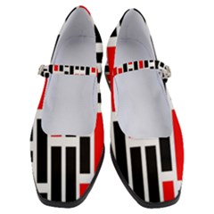 Background Geometric Pattern Women s Mary Jane Shoes by Grandong