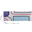 Sketch Line Art Doodles Design Roll Up Canvas Pencil Holder (M) View1