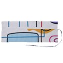 Sketch Line Art Doodles Design Roll Up Canvas Pencil Holder (M) View2