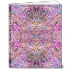 Fuchsia Intarsio 8  X 10  Softcover Notebook by kaleidomarblingart