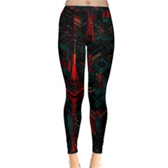 A Dark City Vector Inside Out Leggings by Proyonanggan