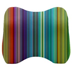 Color Stripes Velour Head Support Cushion by Proyonanggan