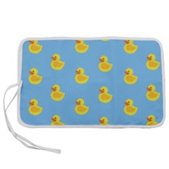 Rubber Duck Pattern Pen Storage Case (m) by Valentinaart
