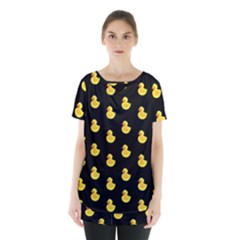 Rubber Duck Skirt Hem Sports Top by Valentinaart