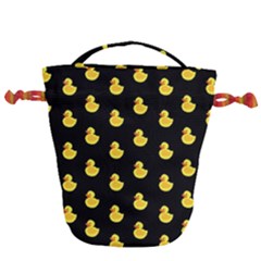 Rubber Duck Drawstring Bucket Bag by Valentinaart