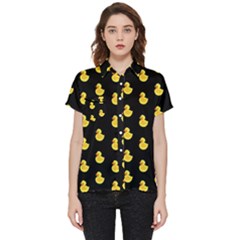 Rubber Duck Short Sleeve Pocket Shirt by Valentinaart
