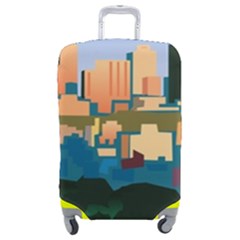 City Buildings Urban Dawn Luggage Cover (medium) by Bangk1t