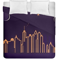 Skyscraper Town Urban Towers Duvet Cover Double Side (king Size) by Bangk1t