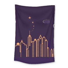 Skyscraper Town Urban Towers Small Tapestry by Bangk1t