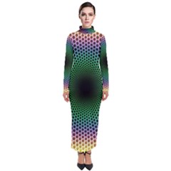 Abstract Patterns Turtleneck Maxi Dress by Bangk1t