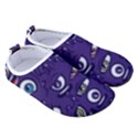 Eye Artwork Decor Eyes Pattern Purple Form Backgrounds Illustration Men s Sock-Style Water Shoes View3