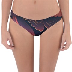 Fire Flame Burn Hot Heat Light Burning Orange Reversible Hipster Bikini Bottoms by pakminggu