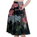 Pink Peony  Flower A-Line Full Circle Midi Skirt With Pocket View2