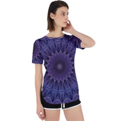 Shape Geometric Symmetrical Symmetry Wallpaper Perpetual Short Sleeve T-shirt by Bangk1t