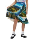 Beach Island Nature Kids  Ruffle Flared Wrap Midi Skirt View1
