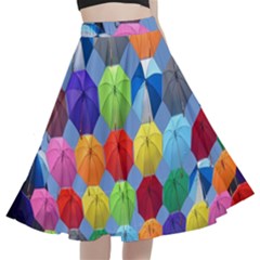 Umbrella A-line Full Circle Midi Skirt With Pocket by artworkshop