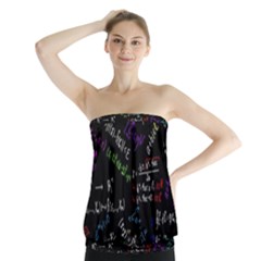 Mathematics  Physics Maths Math Pattern Strapless Top by Grandong