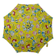 Robot Pattern Hook Handle Umbrellas (medium) by Grandong
