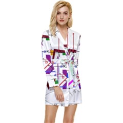 Mathematics Formula Physics School Long Sleeve Satin Robe by Grandong