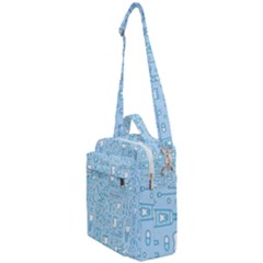 Dentist Blue Seamless Pattern Crossbody Day Bag by Grandong