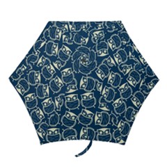 Cute Seamless Owl Background Pattern Mini Folding Umbrellas by Grandong