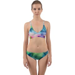 Heart Design Wrap Around Bikini Set by Trending