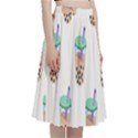 Cute boba A-Line Full Circle Midi Skirt With Pocket View3