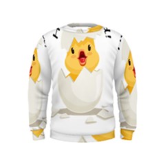 Cute Chick Kids  Sweatshirt by RuuGallery10