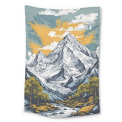 Nature Mountains Landscape Forest Large Tapestry by Ravend